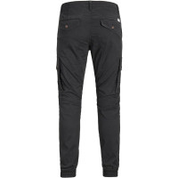 Jack&Jones черные котоновые мужские карго штаны JJIPAUL 
