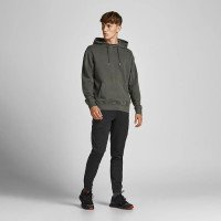 Jack&Jones черные котоновые мужские карго штаны JJIPAUL 