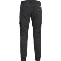 Jack&Jones черные котоновые мужские карго штаны JJIPAUL 
