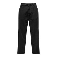 Only & Sons черные котоновые мужские штаны широкие
