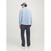 Jack&Jones синие котоновые мужские широкие джинсы штаны 