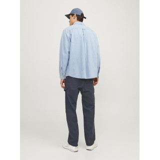 Jack&Jones синие котоновые мужские широкие джинсы штаны 