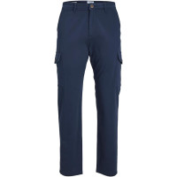Jack&Jones синие котоновые мужские карго штаны 