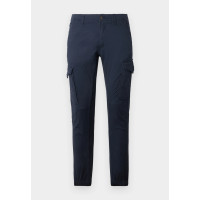 Jack&Jones синие котоновые мужские карго штаны 