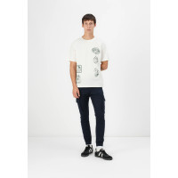 Jack&Jones синие котоновые мужские карго штаны 
