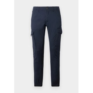 Jack&Jones синие котоновые мужские карго штаны узкие