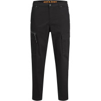 Jack&Jones черные котоновые мужские карго штаны Jjiace Jjdex 
