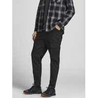 Jack&Jones черные котоновые мужские карго штаны Jjiace Jjdex 