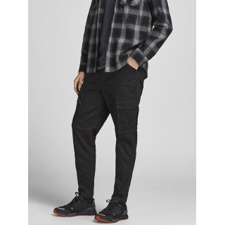 Jack&Jones черные котоновые мужские карго штаны Jjiace Jjdex  