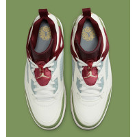 Jordan Spizike Low FJ6372-100 белые кожаные кроссовки