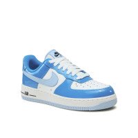 Nike Air Force 1 07 FJ4801-400 белые лаковые кроссовки форсы