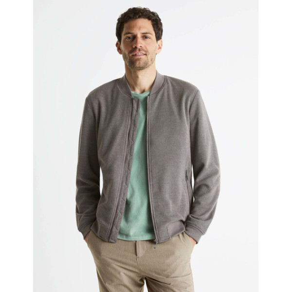 Куртка короткая мужская celio серая Бомбер