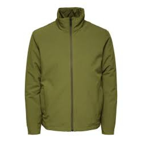 Куртка короткая мужская зеленая Selected Homme