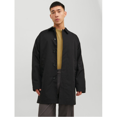 Мужской черный тренч  JACK & JONES jjcape
