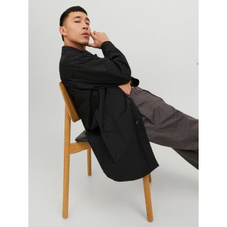 Мужской черный тренч  JACK & JONES jjcape