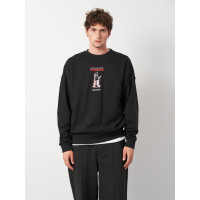 Черная хлопковая толстовка H&M 1003931