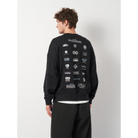 Черная хлопковая толстовка H&M 1003931