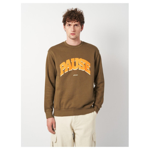 Хаки хлопковая толстовка H&M 0981416