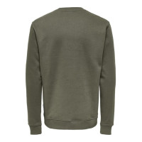 Only&Sons толстовка мужская на флисе хаки