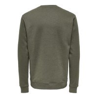 Only&Sons толстовка мужская на флисе хаки
