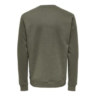 Only&Sons толстовка мужская на флисе хаки
