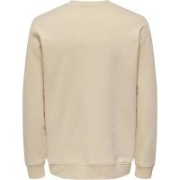 Only&Sons толстовка мужская на флисе бежевая