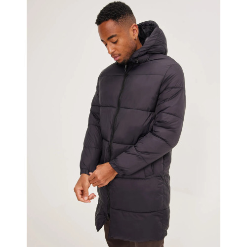 Куртка длинная мужская JACK & JONES JJEHERO c капюшоном синяя