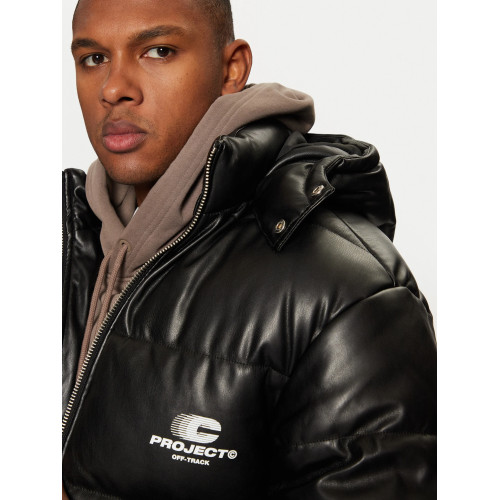 Мужская короткая черная куртка Jack & Jones Terrain PU