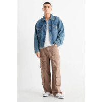 C&A карго джинсы бежевые мужские штаны Cargo jeans - baggy fit