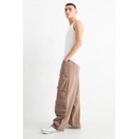 C&A карго джинсы бежевые мужские штаны Cargo jeans - baggy fit
