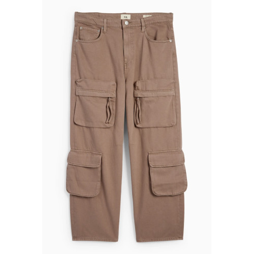C&A карго джинсы бежевые мужские штаны Cargo jeans - baggy fit