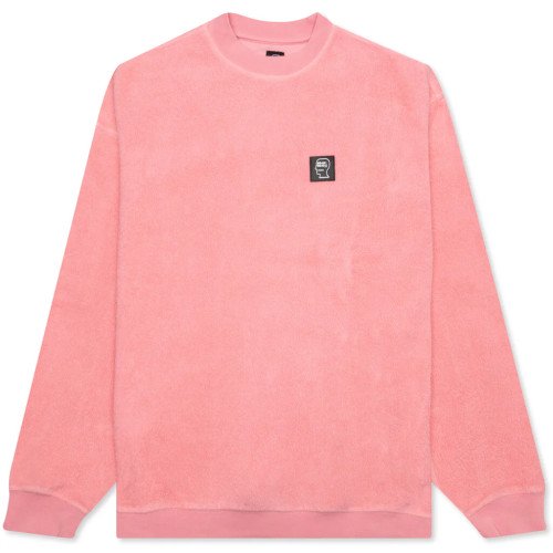 Brain Dead Reverse Fleece Crewneck Sweatshirt - Pink свитшот