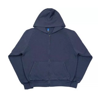 Худи Yeezy x Gap Zip Up синяя мужская кофта на змейке