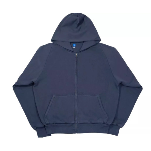 Худи Yeezy x Gap Zip Up синяя мужская кофта на змейке