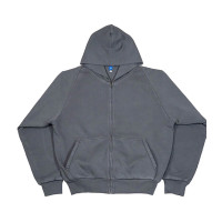 Худи Yeezy x Gap Zip Up серая мужская кофта на змейке
