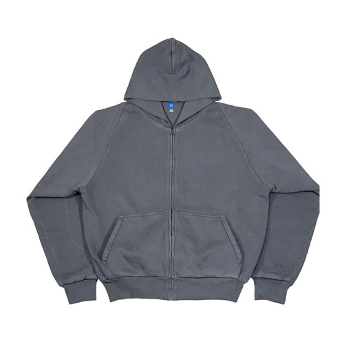 Худи Yeezy x Gap Zip Up серая мужская кофта на змейке