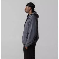 Худи Yeezy x Gap Zip Up серая мужская кофта на змейке