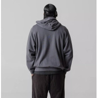 Худи Yeezy x Gap Zip Up серая мужская кофта на змейке