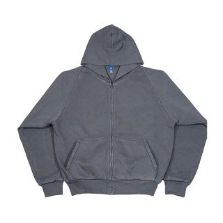 Худи Yeezy x Gap Zip Up серая мужская кофта на змейке