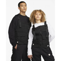 Nike кимоно + жилетка DR0099-010 2 в 1 куртка черная унисекс