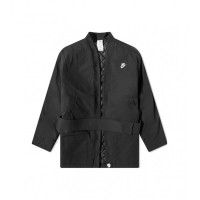 Nike кимоно + жилетка DR0099-010 2 в 1 куртка черная унисекс