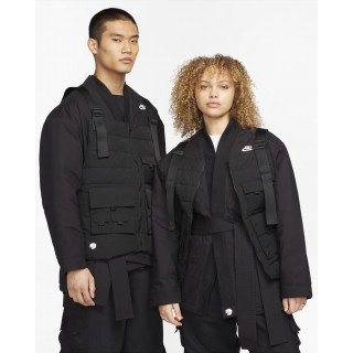 Nike кимоно + жилетка DR0099-010 2 в 1 куртка черная унисекс