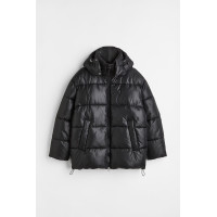 Мужская черная куртка H&M Oversized