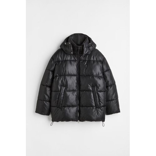 Мужская черная куртка H&M Oversized