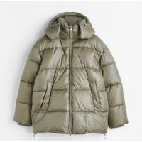 Мужская дутая зеленая куртка H&M Oversized
