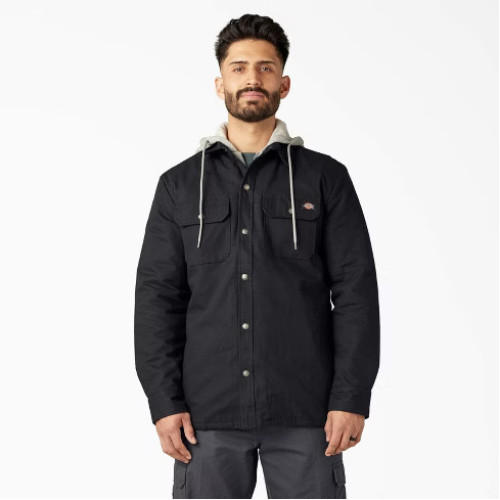Мужская короткая черная куртка Dickies котоновая