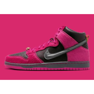 Nike SB Dunk High DX4356 600 кроссовки розовые кожаные