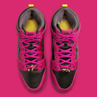 Nike Dunk High DX4356 600 кроссовки розовые кожаные