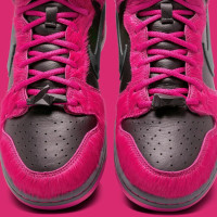 Nike Dunk High DX4356 600 кроссовки розовые кожаные