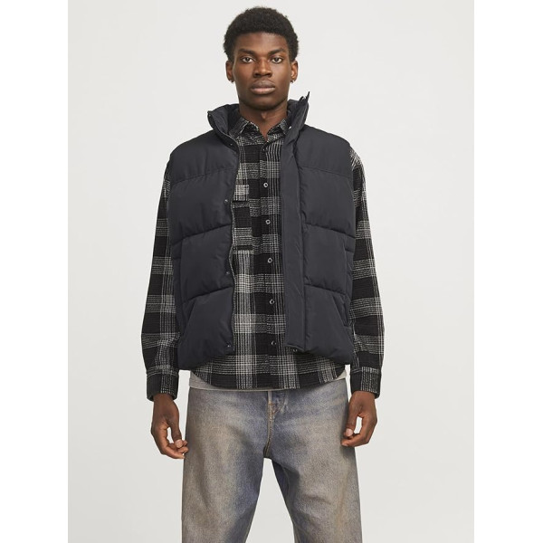 Мужская черная жилетка JACK & JONES Jjebradley дутая XXL